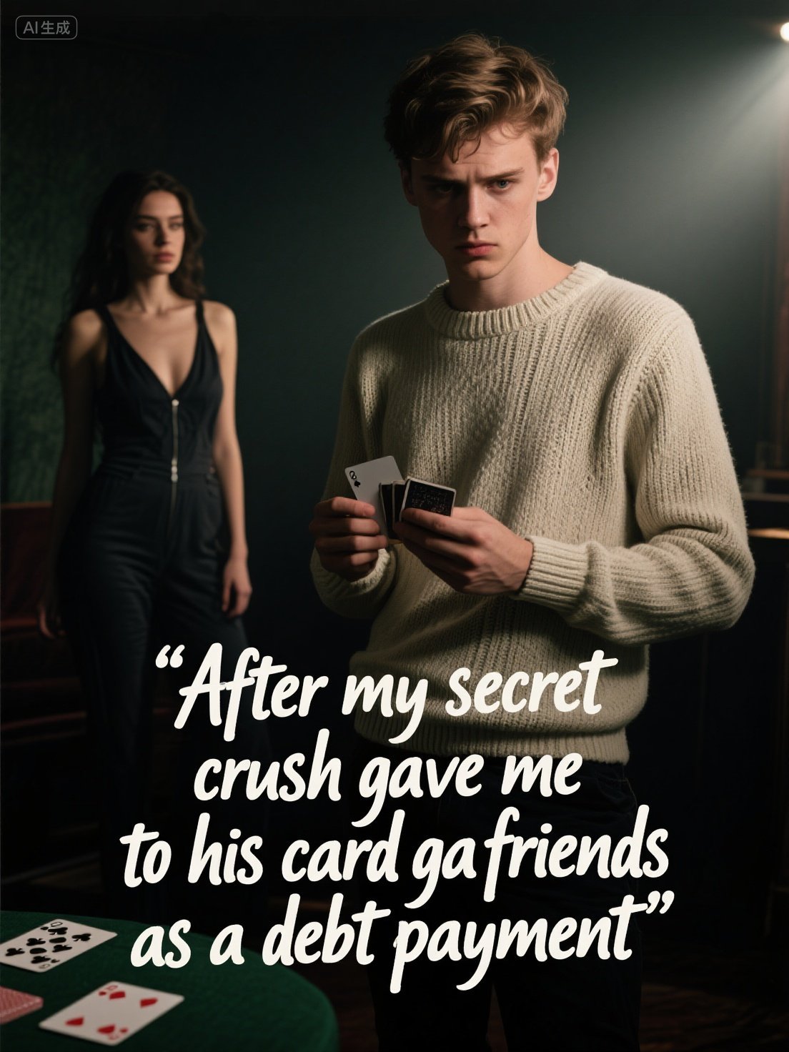 After my secret crush gave me to his card game friends as a debt payment